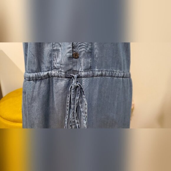 Tommy Bahama Blue Button-Down Dress, Size M. - Picture 9 of 10